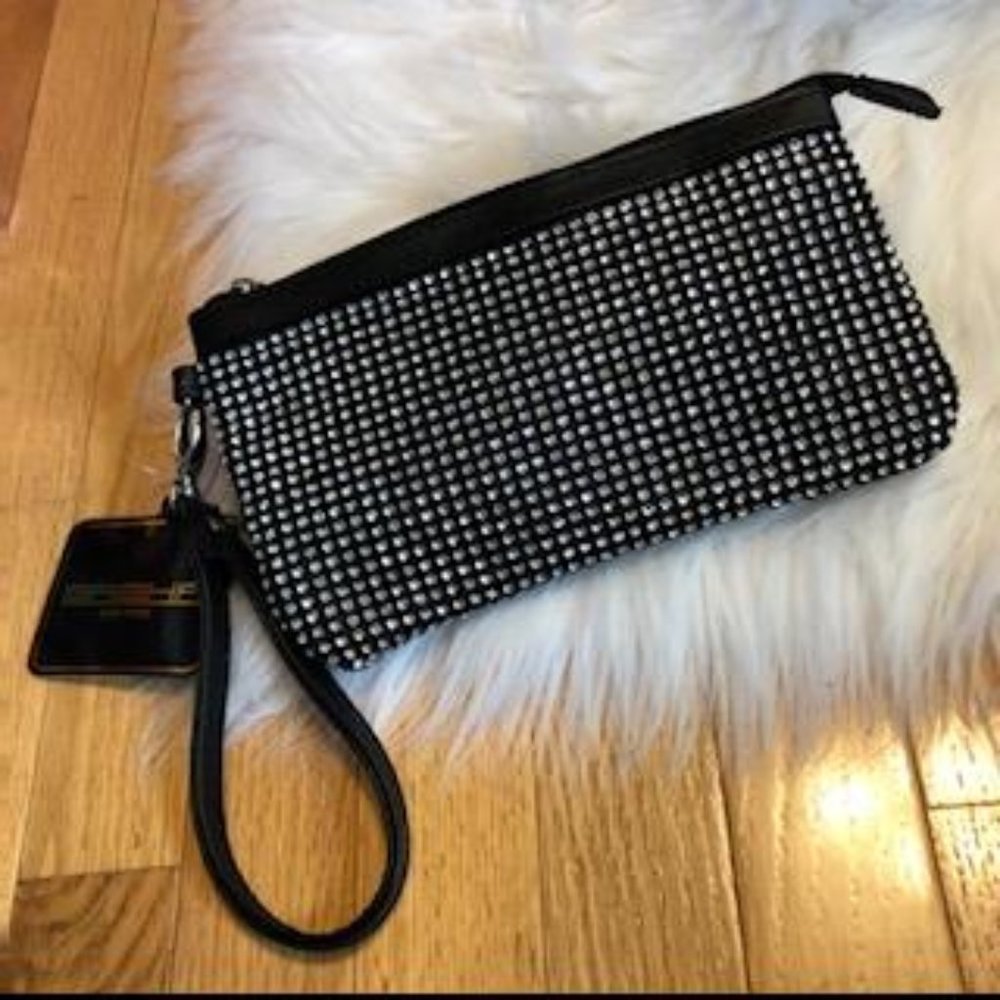 Sasha New York Rhinestone Detail Wristlet